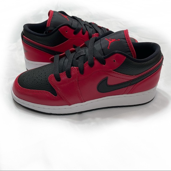 AIR JORDAN 1 LOW GYM RED / BLACK - Picture 11 of 14